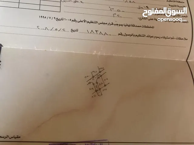 ارض للبيع شارع جهتين