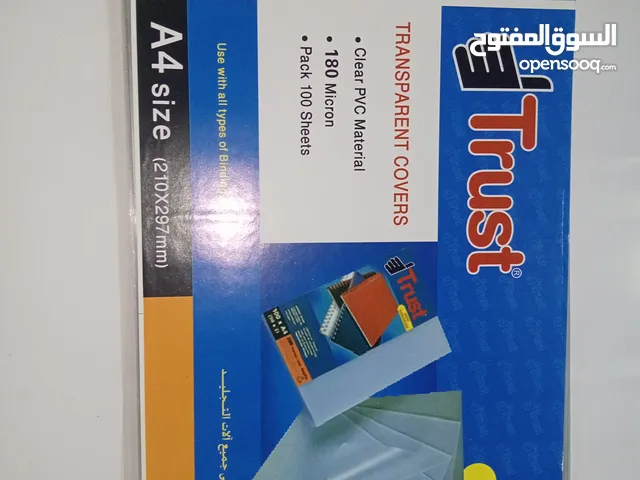 Premium Transparent PVC Covers – 180 Micron (Pack of 100 Sheets)