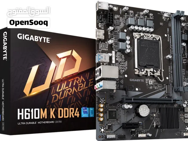 مذربورد H610 m-k D4 لمعالجات انتل الجيل 12-13-14