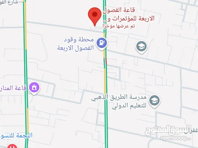 2هناقر تجارية 800م و 300م للإيجار كمصنع أو كمخزن على شارعين قطران طريق المشتل الغزيوي
