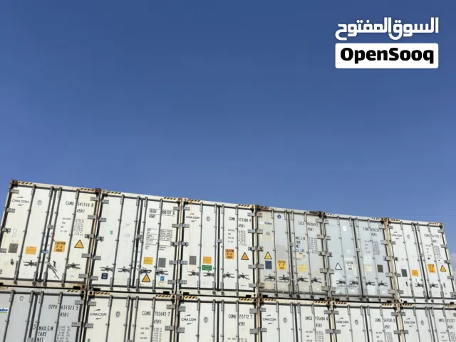 حاويات حديد ومبرده  فارغه مستعمله للبيع في عمان مجمركه وغير مجمركه وبحاله ممتازه(containers)