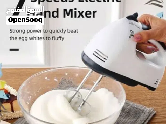 مكسر خلاط خفاق 7 سرعات كهرباء ضراب البيض لعمل الحلويات خلط البيض الطحين الكريما خفاق بيض hand mixer