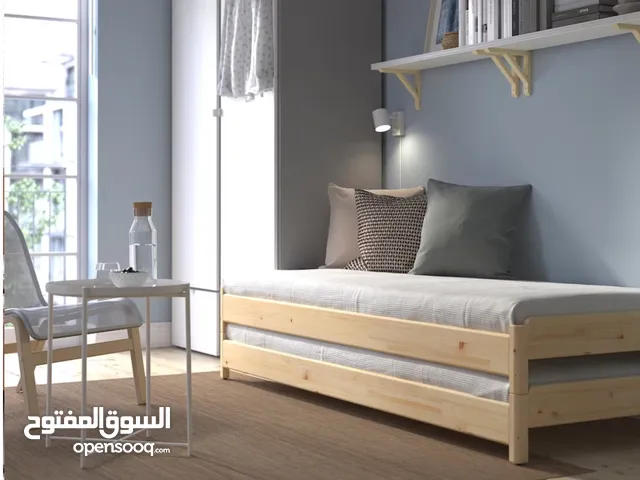 ‎سرير قابل للتكويم, خشب صنوبر, ‎80x200 سم‏ من ايكيا ، شامل المرتب