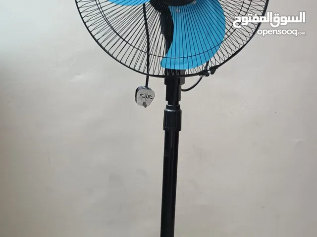 Stand Fan + Charcoal Griller