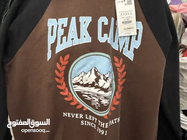 Pull&Bear XYDE Collab Peak Camp Brown Sweater (Size Medium)