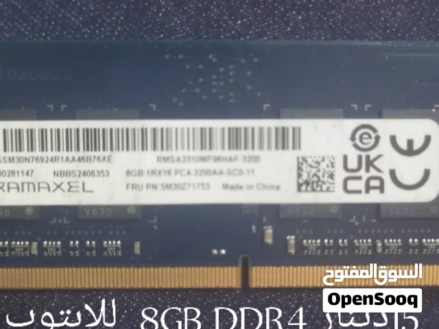 لابتوب ram Ddr48GB