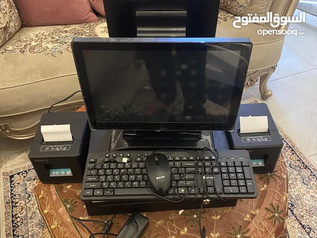 نقطة بيع شاشتين مع كاش وطابعتين