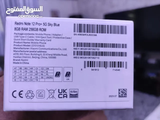 Xiaomi Redmi Note 12 Pro Plus 256 GB in Baghdad