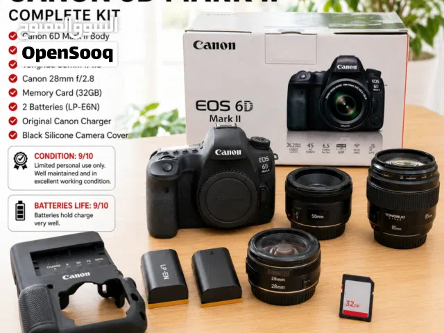 Canon 6d mark 2 with full filming kit