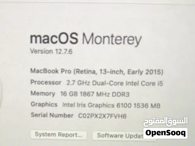 macOS Apple for sale  in Amman
