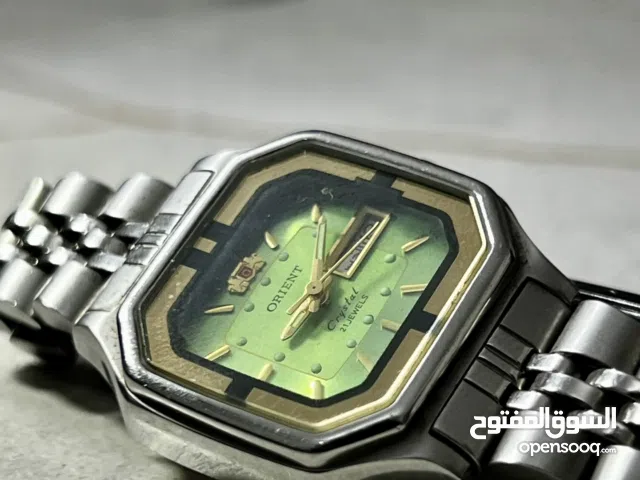 ساعة أورينت أوتوماتيك خضراء أصلية (Orient Crystal) ياباني حالة ممتازة