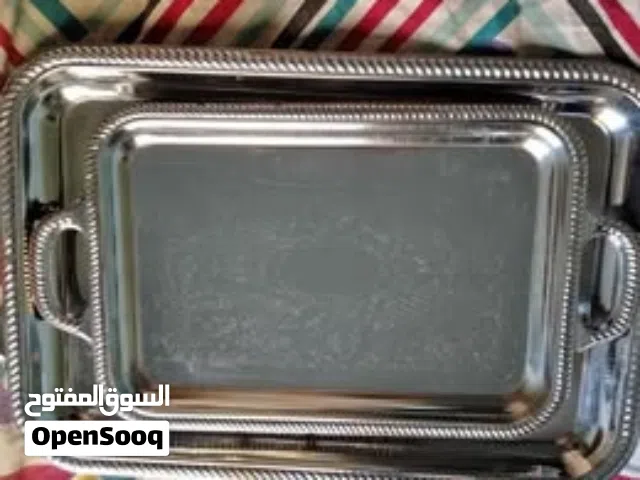 عدد 2 صنية استاليس واحدة حجم كبير والاخري حجم متوسطة جداد لم يستخدموا - ال