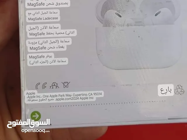 جمعه مباركه على الجميع موجود سماعه أبل الجيل الثاني أمريكية افحص وين مبدك