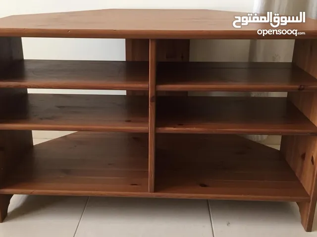 TV -Table Solid Wood = ( LENGTH 100 X WIDTH 64 X HEIGHT 61 ) 250/-dhs