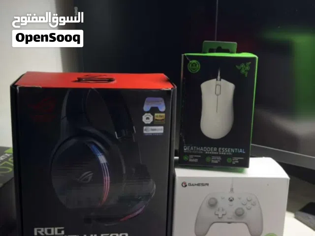 شاشه 2k 165hz و سماعه ROG و جهاز اكس بوكس
