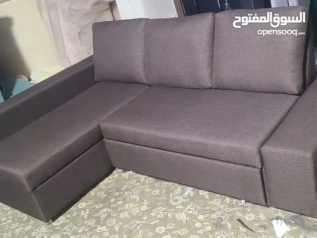 L shape sofa com bed with storage