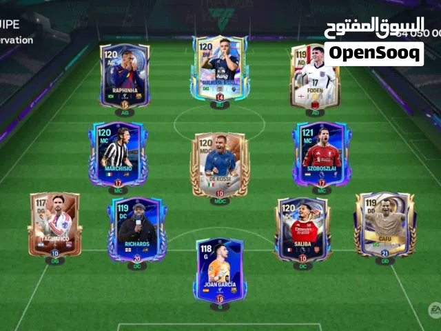 Compte fc mobile cêne 120 with a lot of légende players