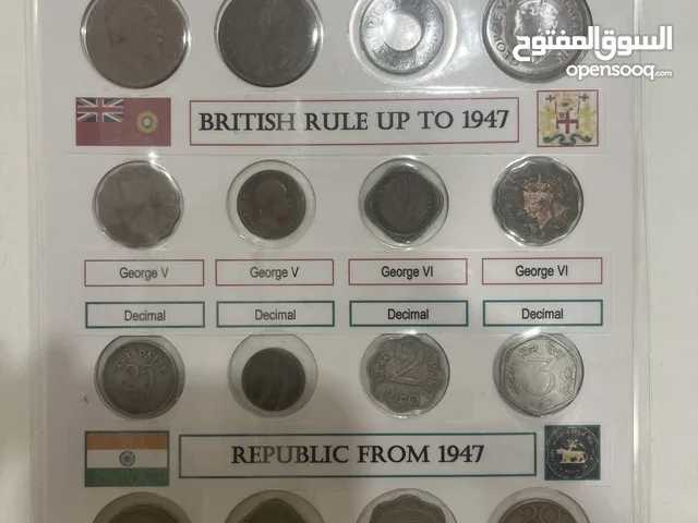 للبيع العملات المعدنية البريطانية الهندية التي تداولت بالكويت قديما سنة 1947