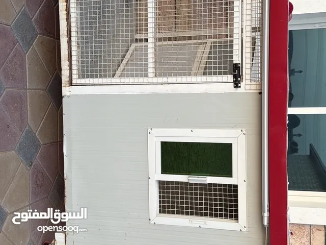قفص للكلاب نظام غرفه داخليه و خارجيه