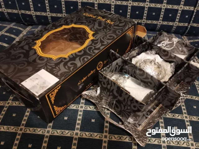 طقم قهوة مطلي بالفضة Silver plated coffee set