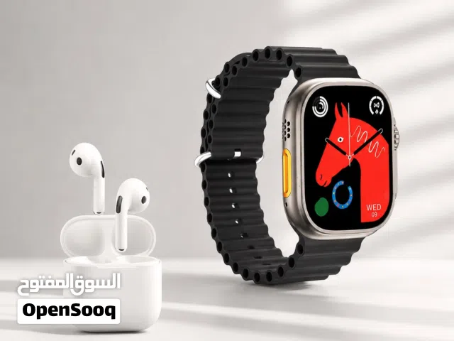 بوكس سماعات وساعة ذكية تنربط على الموبايل