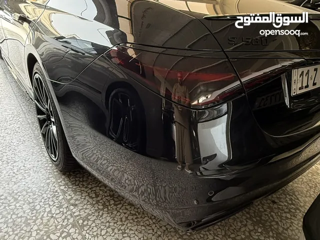 مرسدس موديل 2021 وارد امريكي عدد 113 الف كيلو حادث الباب الامامي والخلفي الايمن s580