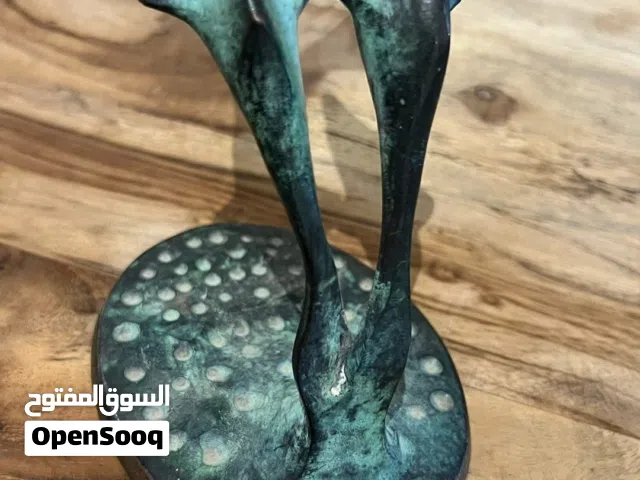 Vintage bronze, dolphin sculpture