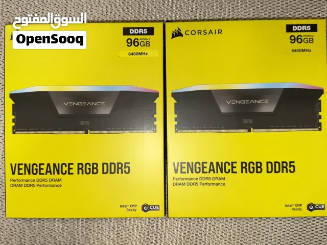 NEW RAM CORSAIR VENGENACE RGB DDR5 96GB (48GB x 2) 6400MHz CL34