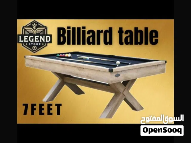 طاولة بلياردو نضام جديد تحمل عالي مقاس 7قدم باقي تفاصيل داخل الأعلان متوفر خدمة توصيل وتركيب