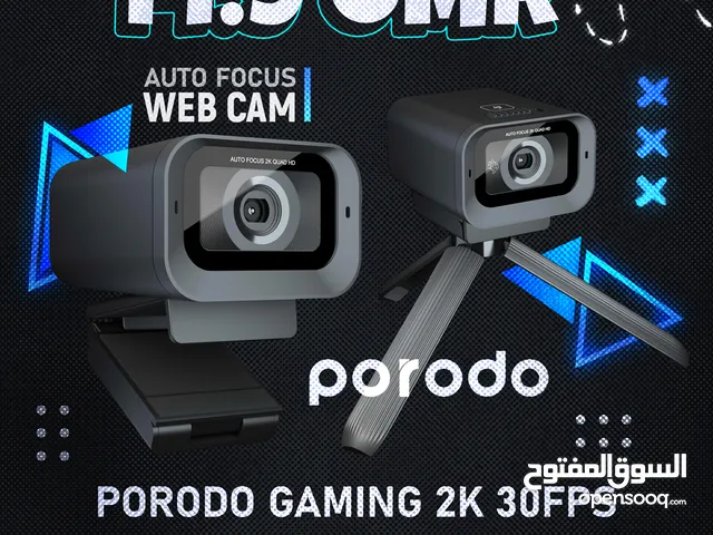 Porodo Gaming 2K 30FPS WebCam - ويب كام بجودة عالية جدا !