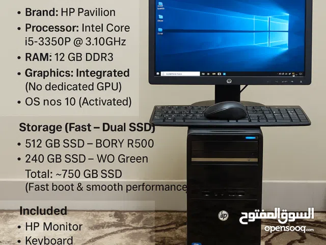 HP Pavilion Desktop Computer – Full Set for Sale