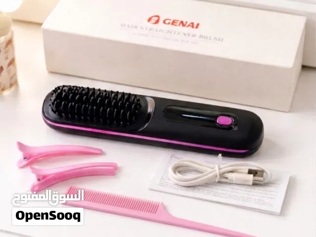 فرشاة تمليس الشعر اللاسلكية من GENAI – شحن USB – سهلة الاستخدام وبحالة ممتازة