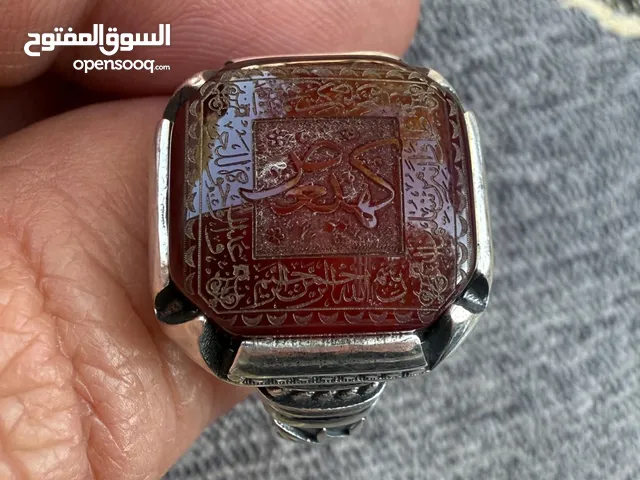 تحفة من التحف العقيق اليماني الكرزي الآنسي الملكي الفاخر