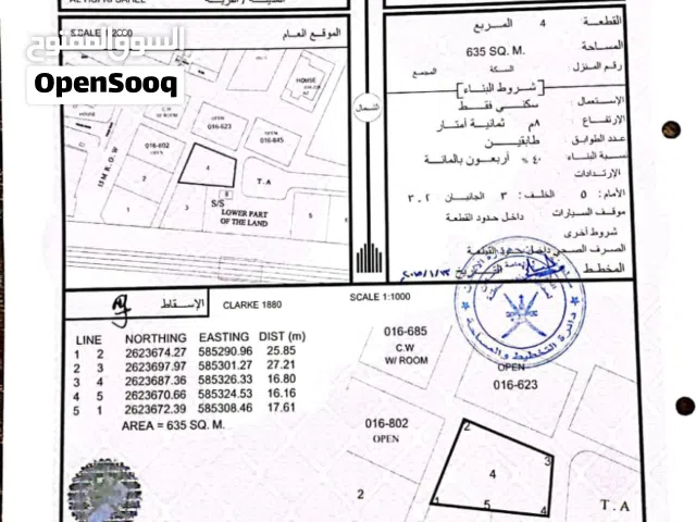 Residential Land for Sale in Al Batinah Barka