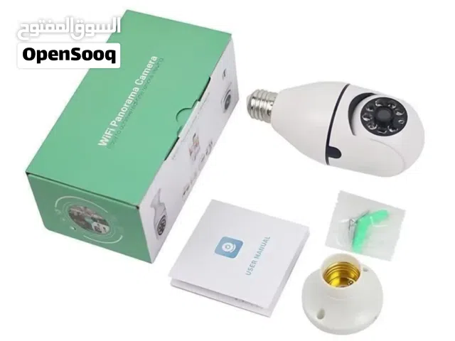 كامرا سمارت wi fi تصوير ليلي. ونهاري fhd دواره 360 درجه تحكم عن طريق الموبايل