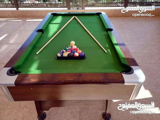 بلياردو رخام 7 قدم تفصيل جديد مع كامل الاغراض
