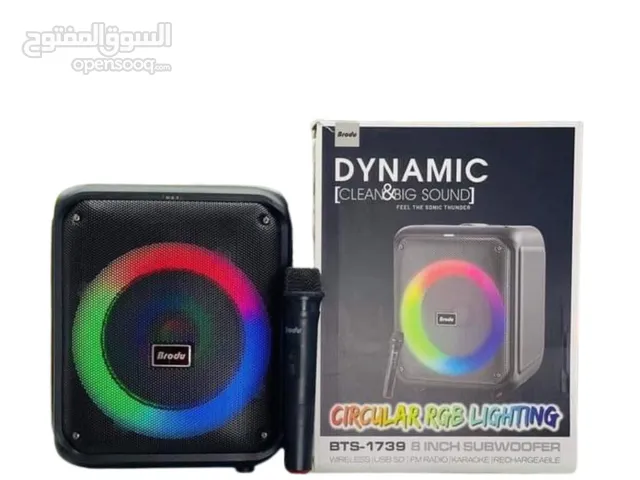 Brodu BTS-1739 Dynamic RGB Karaoke Speaker with Wireless Mic & 8-inch Subwoofer