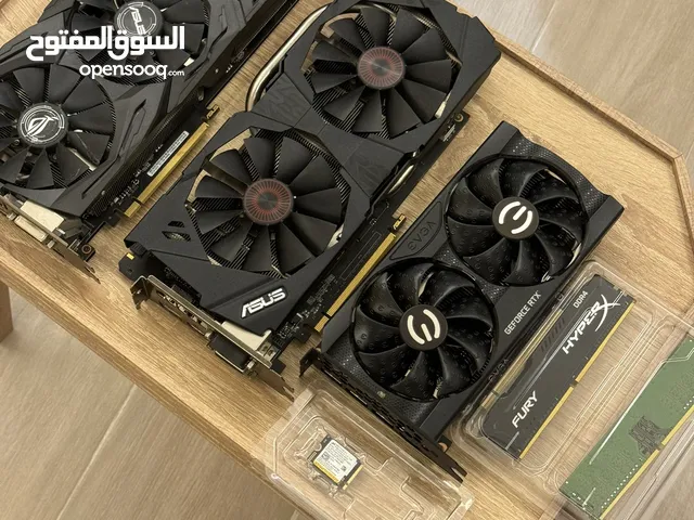 للبيع كروت شاشة + هاردسك ROG Ally + رامات DDR4