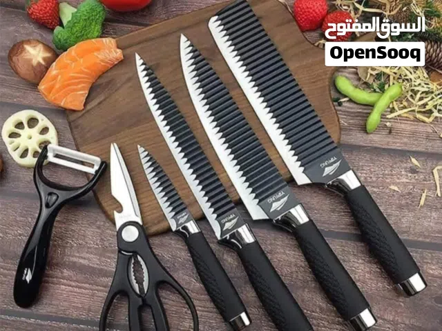 طقم سكاكين اسود