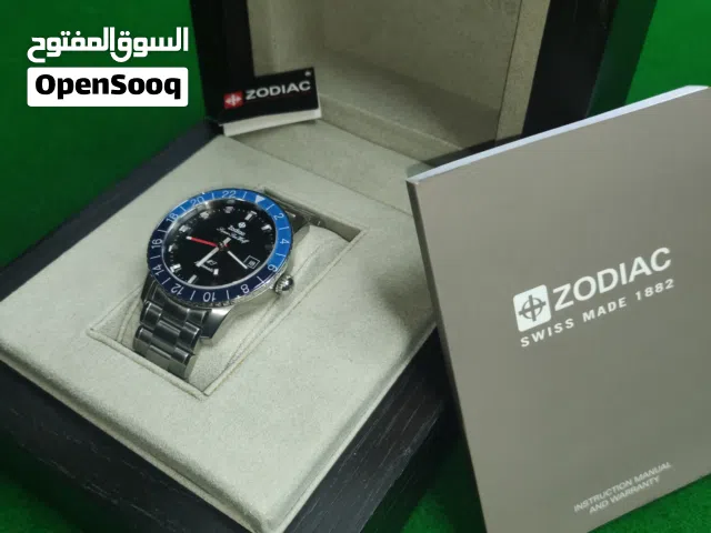 Zodiac Super Seawolf GMT Zo9413 ساعة حقيقية مش كوبي
