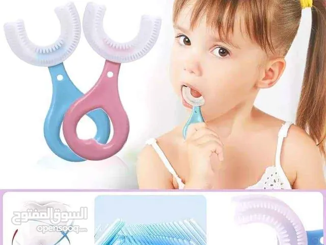 ????فرشاة أسنان سيليكون للأطفال ، معزز على شكل U ، عناية بالفم بالأسنان ، أداة تنظيف ، 360 درجة