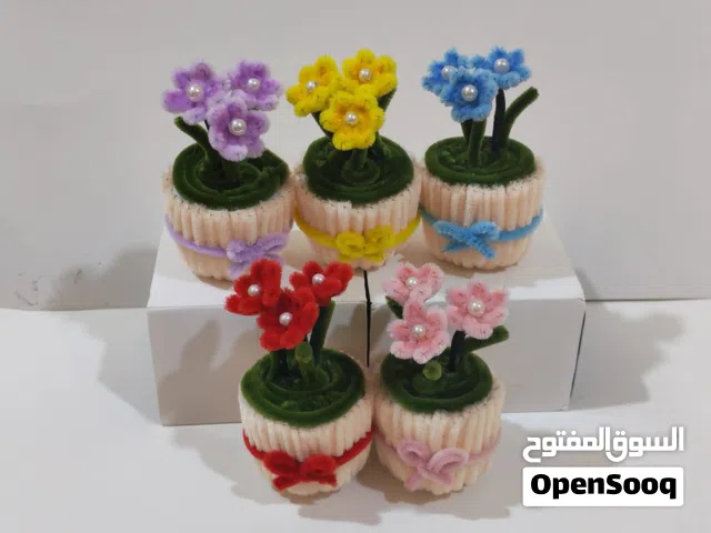 Handmade Pipe Cleaner Flower Bouquet  بوكيه ورد هاند ميد من البيب كلينر
