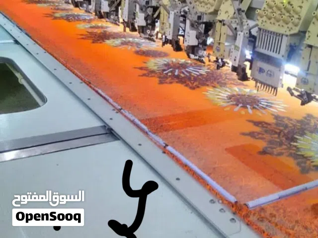 مكينه تطريز كمبيوتر 14راس تطري مستخدم نظيف