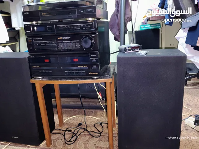 ستيريو 4 طبقات akai ياباني اصلي مع سماعات نوع sanyo