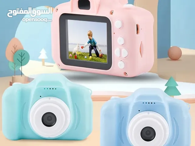 كاميرا تصوير للأطفال باللون الوردي و الأزرق و الأخضر