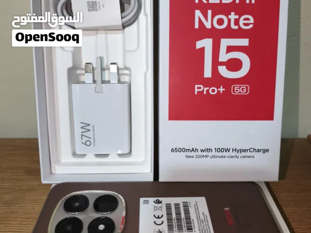 Redmi Note 15 Pro+ 5G, 12GB/512GB, Brand new. Classic Design, Leather Brown with Golden Frame
