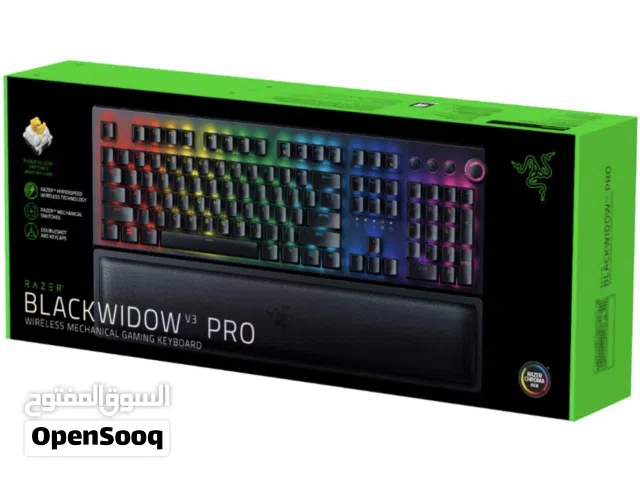 Razer BlackWidow V3 Pro Wireless Mechanical Gaming Keyboard - Yellow Switch