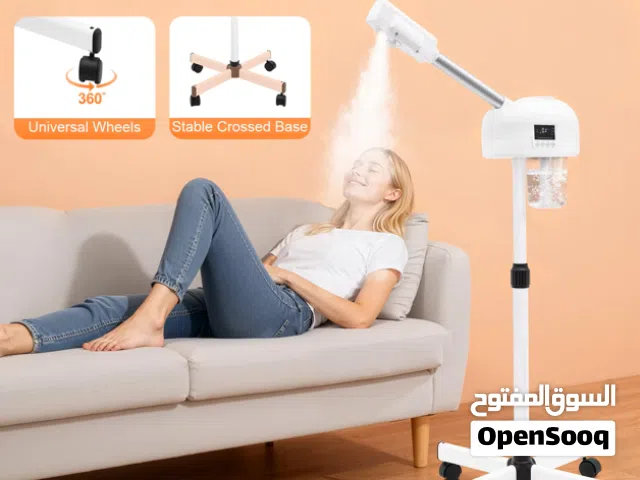 جهاز بخار للوجه مع شاشة LCD لتنظيف عميق للمسام – ستيمر منزلي احترافي