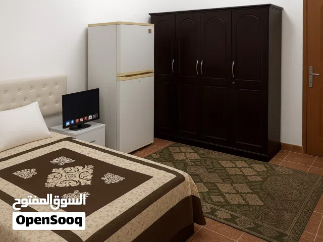 Azaiba Furnished studio for rent العذيبة استوديو مفروش خلف بناية تثمير