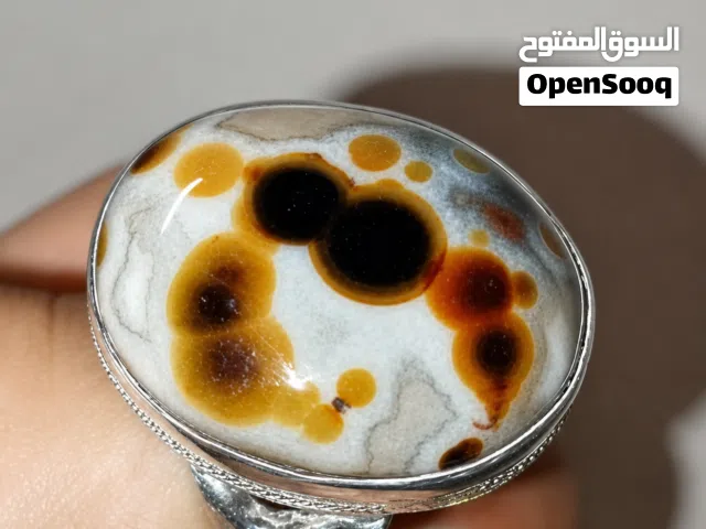 خاتم فضه عقيق سليماني هندي